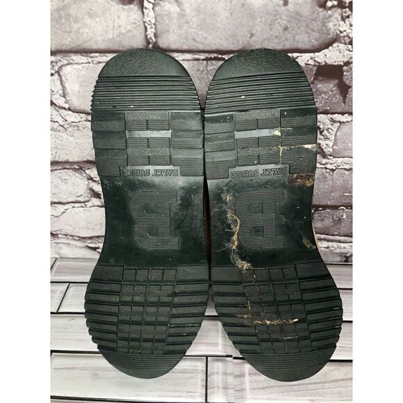 Bally Suisse Brown Suede Comfort Lace Up Casual Green Shoes Men Sz 8M US/41EU - Picture 15 of 16